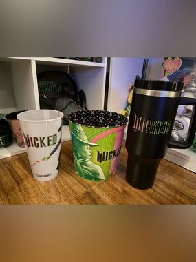Wicked Collectible Tin, cup, and tumbler Cinemark exclusive